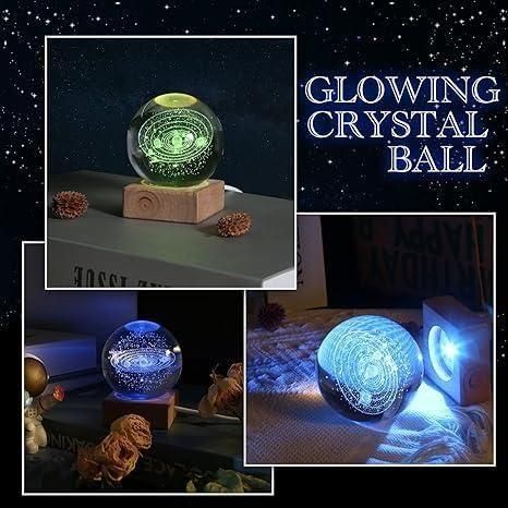 3D Crystal Lamp Ball(Assorted Design) - HavensHome