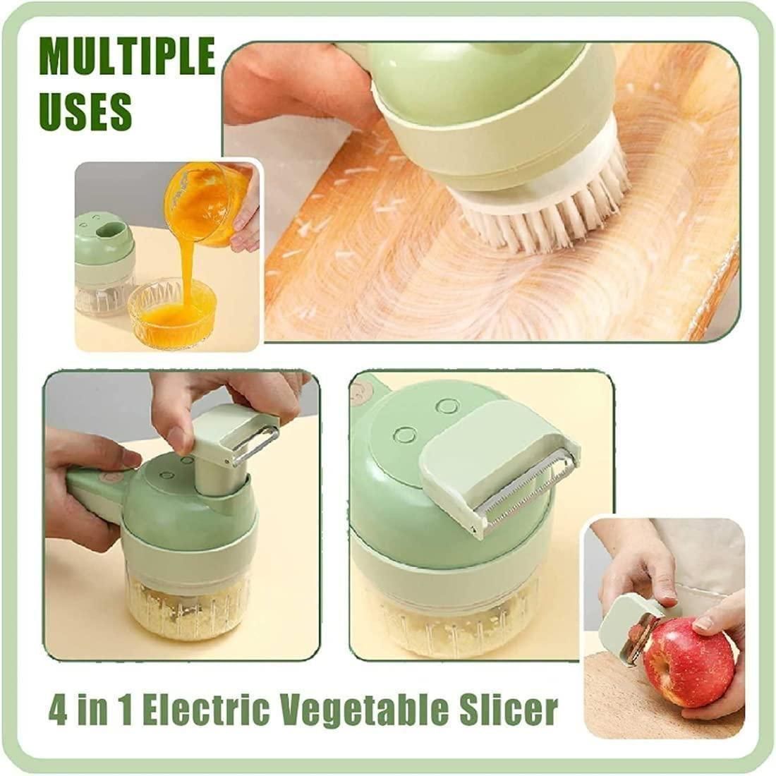 4 in 1 Portable Electric Vegetable Cutter Set - HavensHome