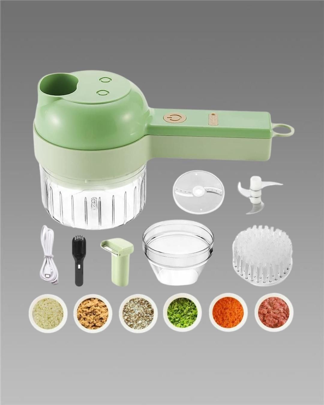 4 in 1 Portable Electric Vegetable Cutter Set - HavensHome