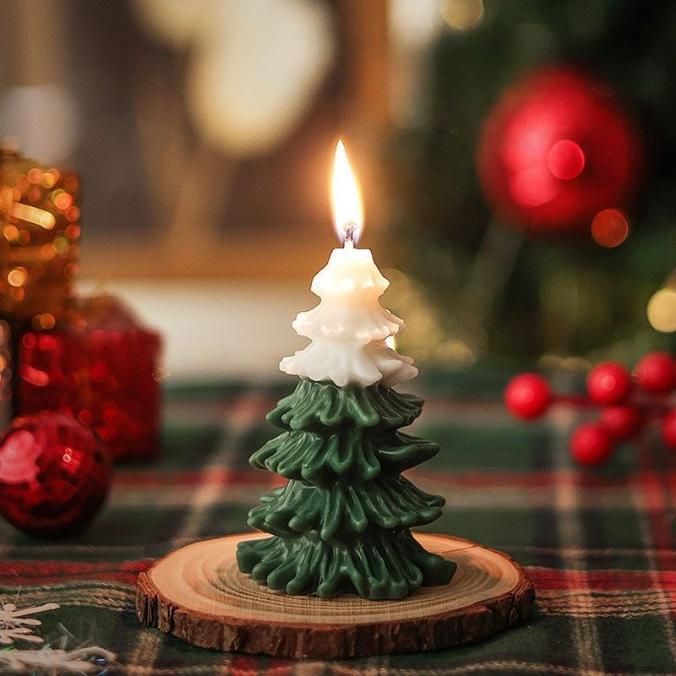 Long Scented Christmas Tree Candle - HavensHome