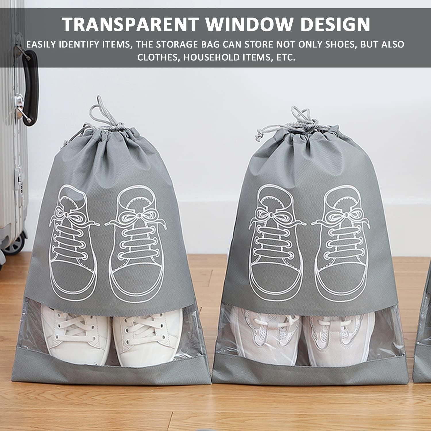 Shoe Bag - Transparent Window Portable Travel Dust - Proof Shoe Bags - HavensHome